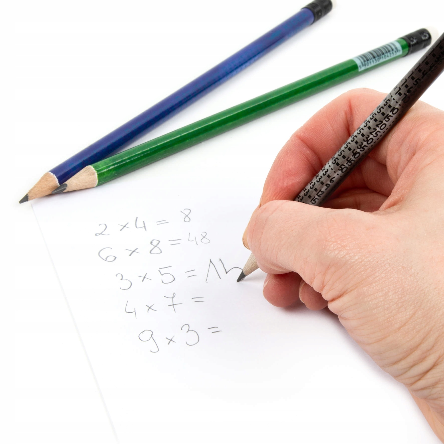KIDEA 3 X OŁÓWEK HB Z TABLICZKĄ MNOŻENIA Z GUMKĄ zestaw ołówków Marka Kidea