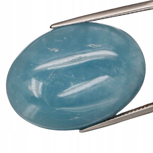 přírodní akvamarín 46,73 karát 28,8 x 21,0 x 11,7 mm certifikát