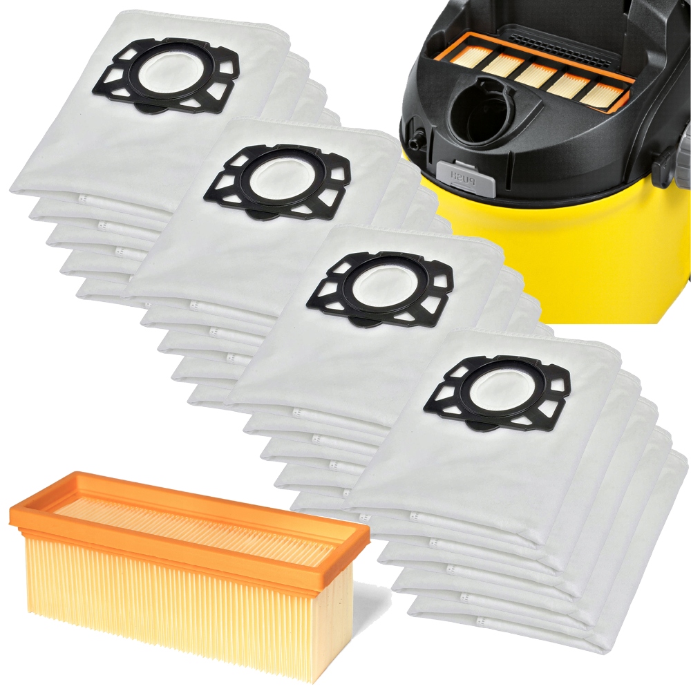 20x Worki Filtr Purey do odkurzacza piorącego Karcher Se 5.100 Se 6.100