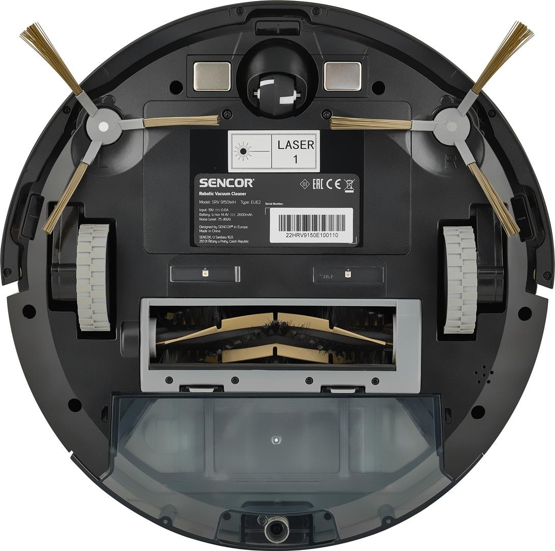 Robot Sprzątający + Mop APLIKACJA Sencor UVC 120mi Model SRV 9150WH