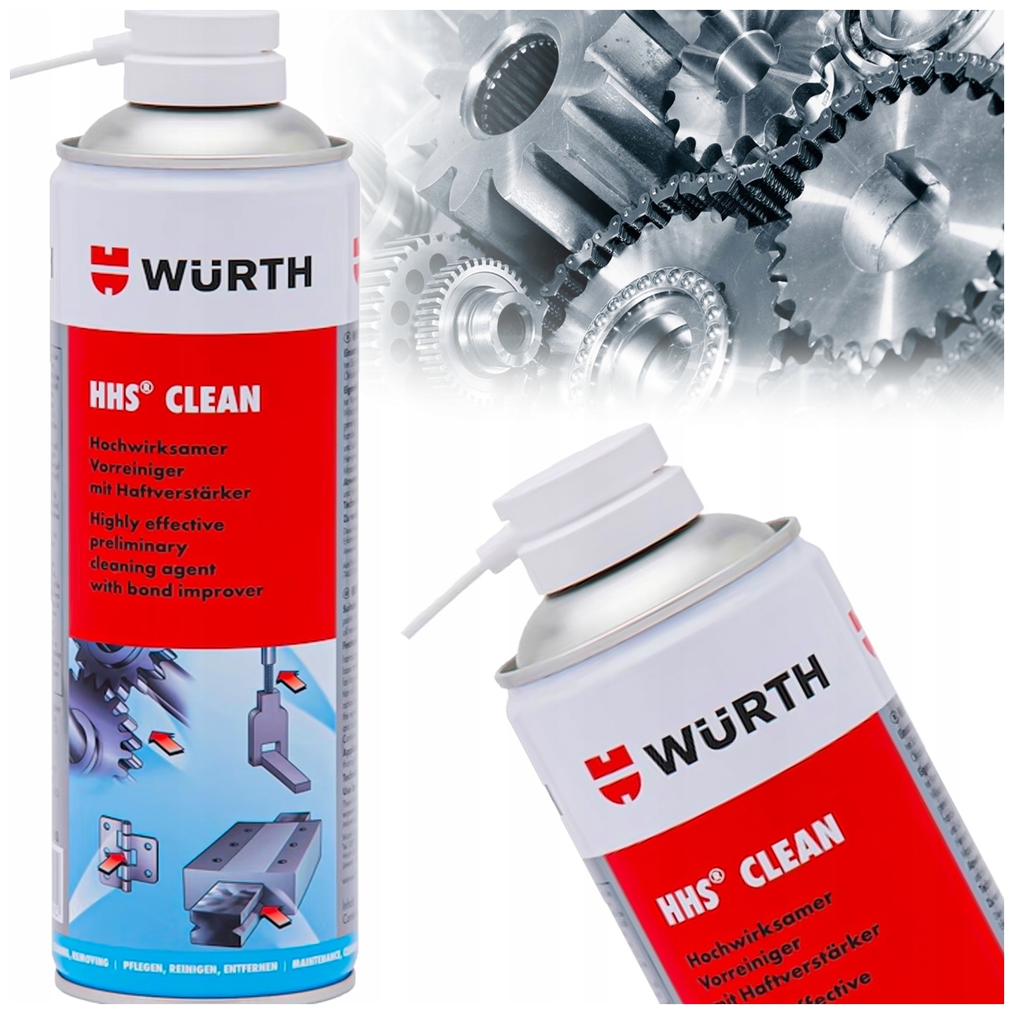 Zmywacz Do Czyszczenia Wstępnego Przed Użyciem Smaru Adh. Hhs. Wurth 500ml