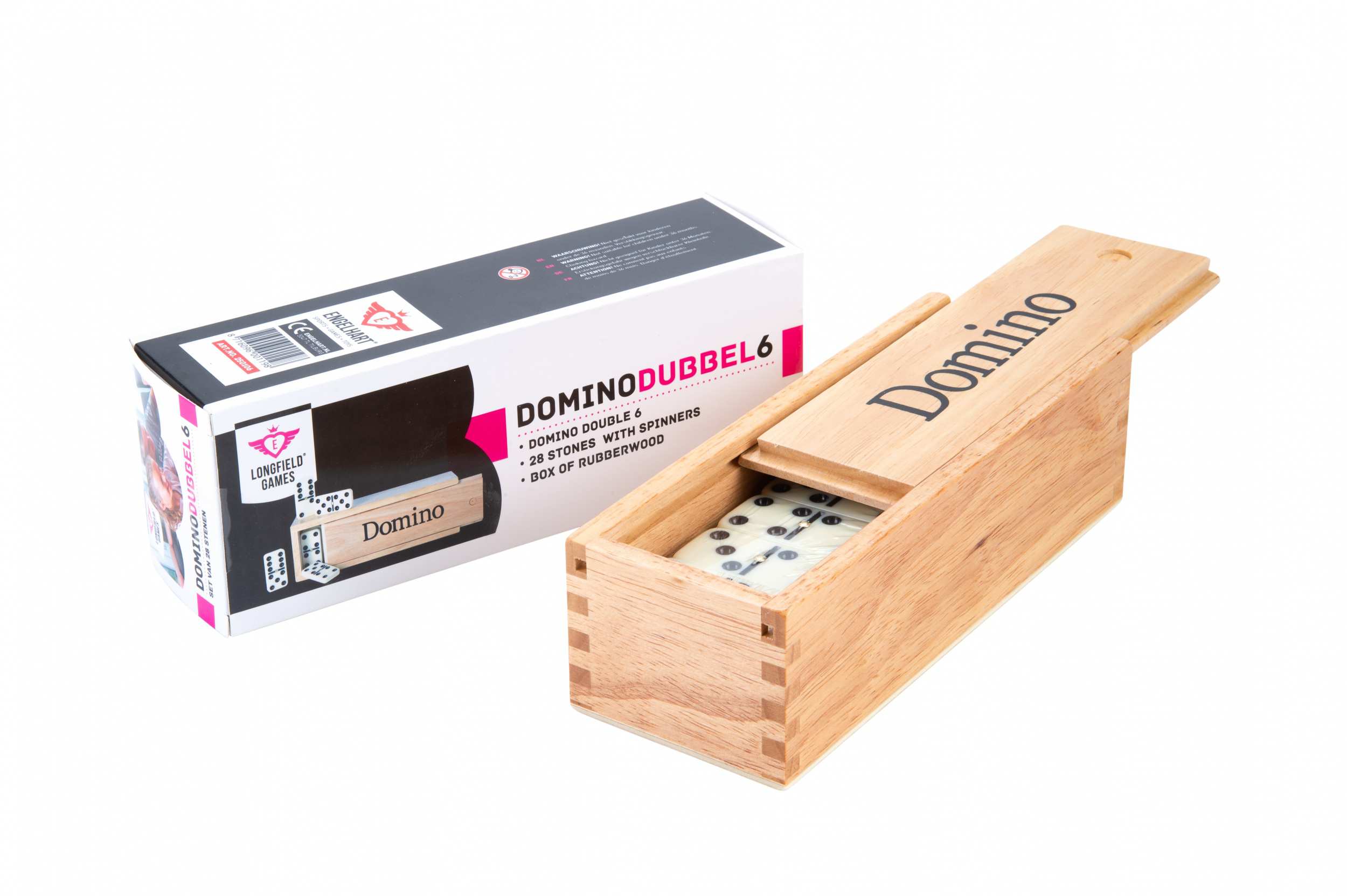 Longfield Games Wooden Domino Set Double 6 - boxed Maksymalna liczba graczy 6