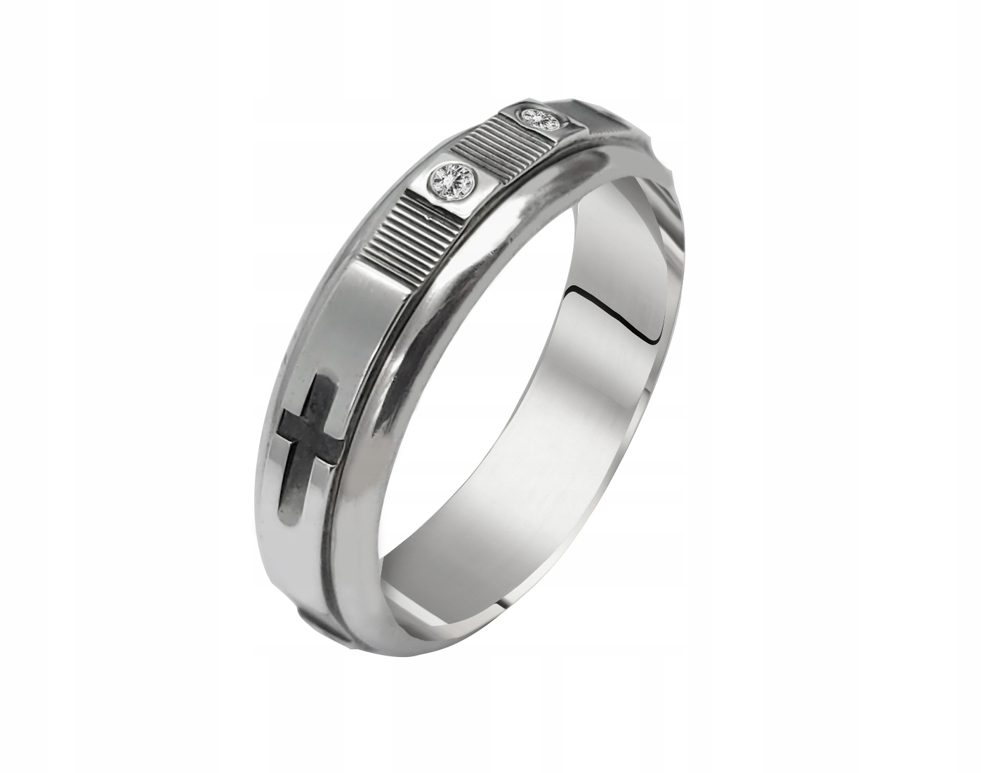 Stříbrný růženec s kamínky č. M0801