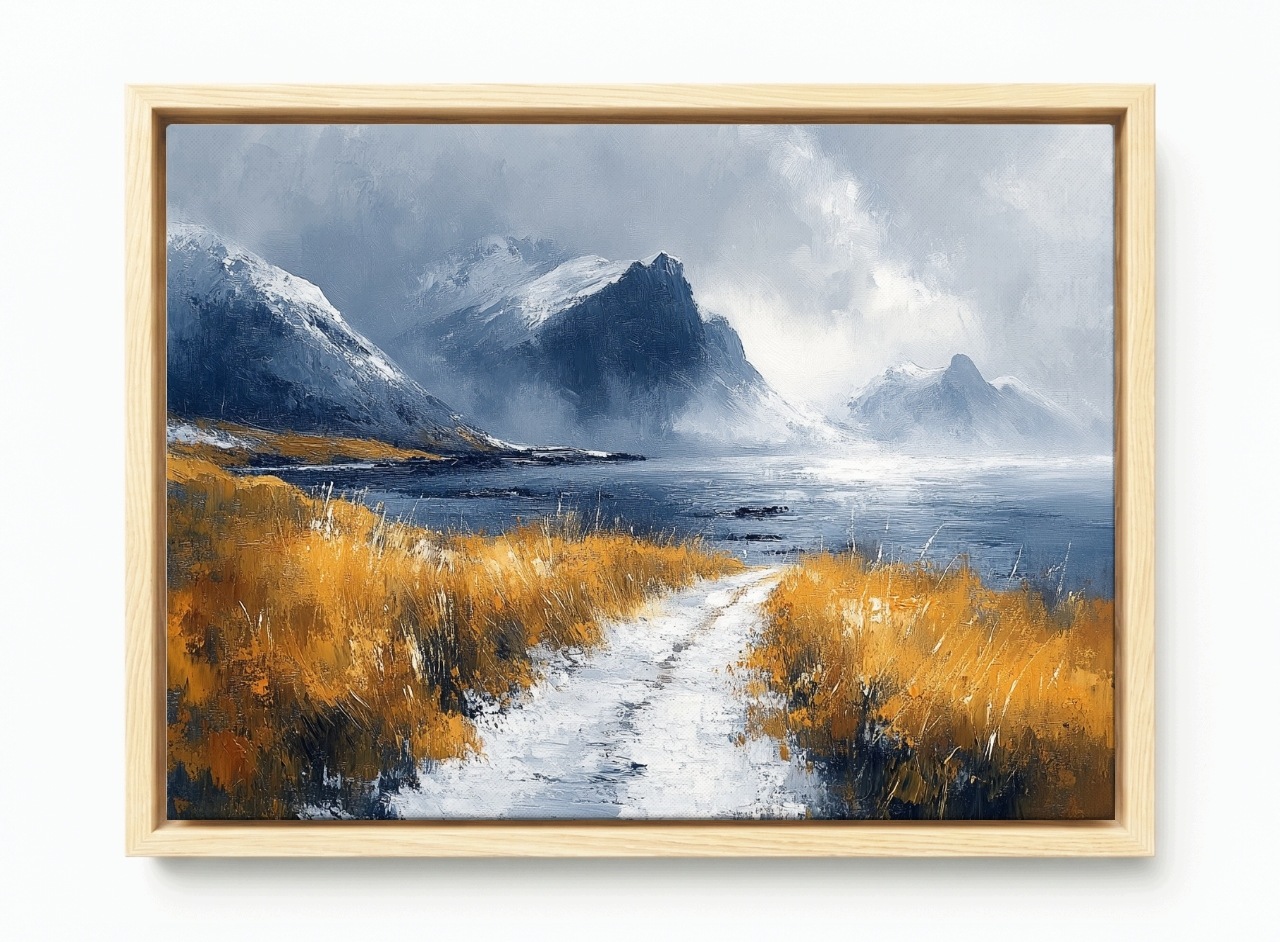 Obraz Rám Americká Krabička Skandinávie Norsko Island Hory Zátoka 60x40
