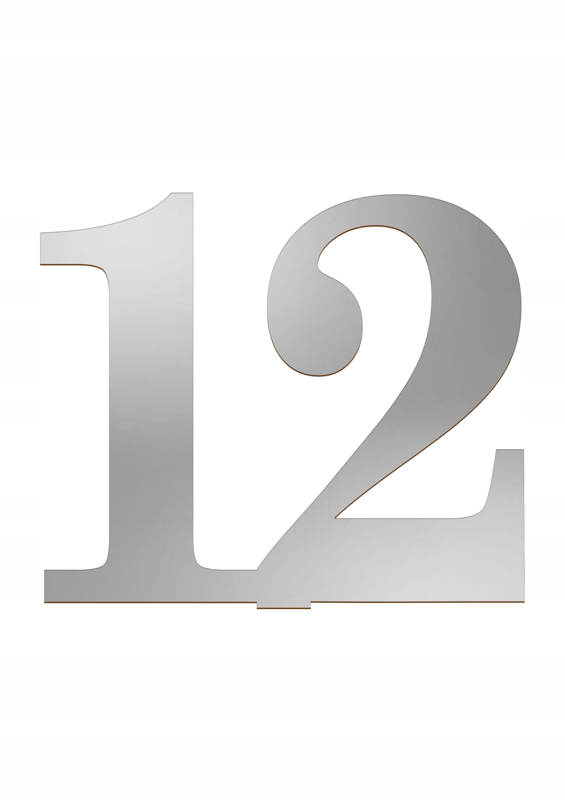 CYFRY NA STÓŁ WESELNY SREBRNE LUSTRO WESELE ŚLUB