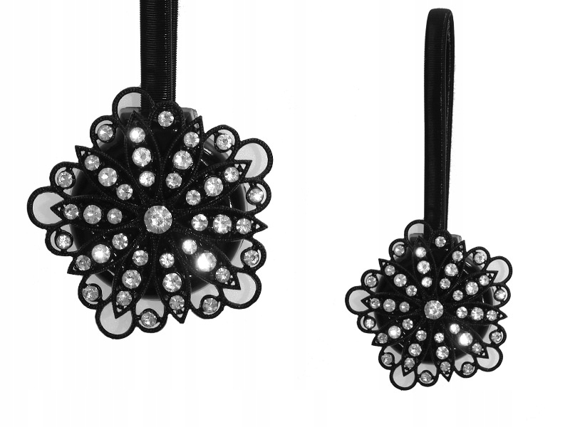 

Magnes Upinacz Kryształek Czarny Spirala 29 /szt.