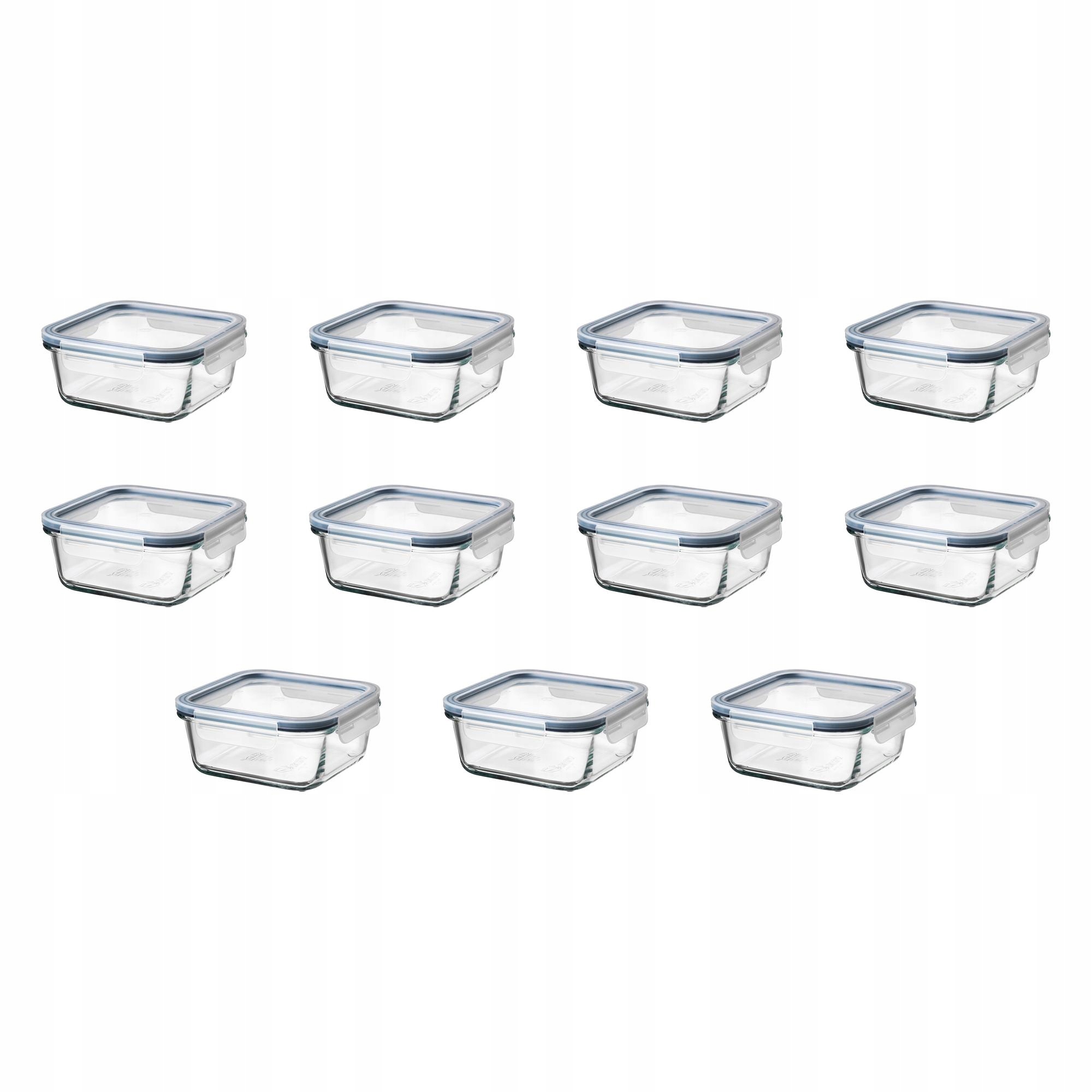 11 ks Nádoba na potraviny 600 ml s víkem Ikea 365+