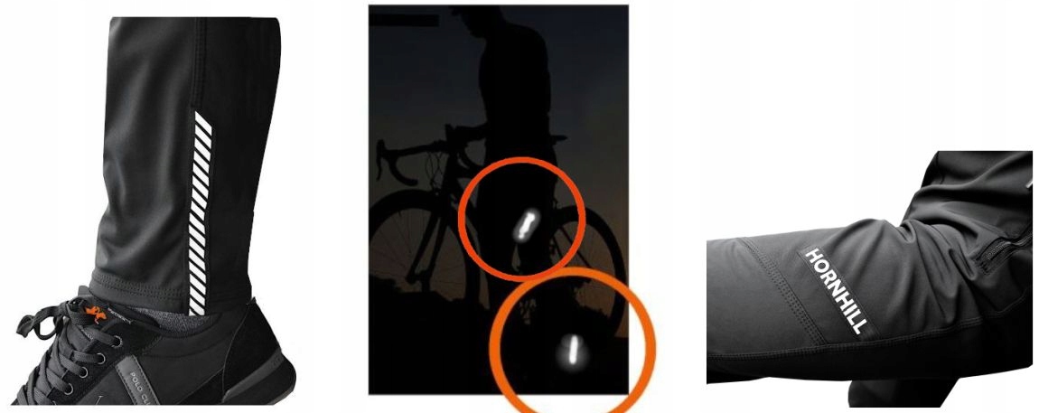 Spodnie Rowerowe Techno Wiatroszczelne Membrana Kieszenie r.S junior Model Techno System