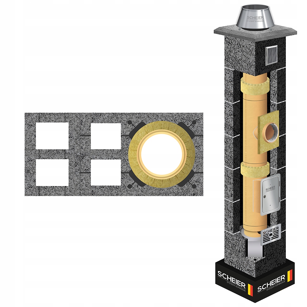 Keramický systémový komínový systém 180 8 m