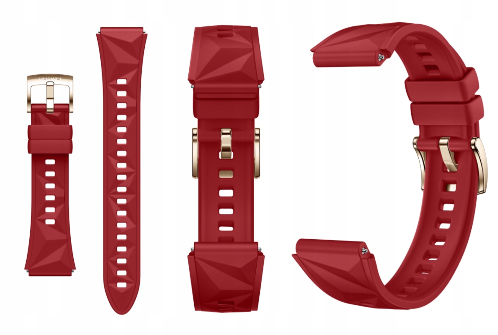 Pasek EasyFit do Huawei Watch GT4 Gt 4 GT5 Gt 5 Gt 6 damski czerwony 18mm