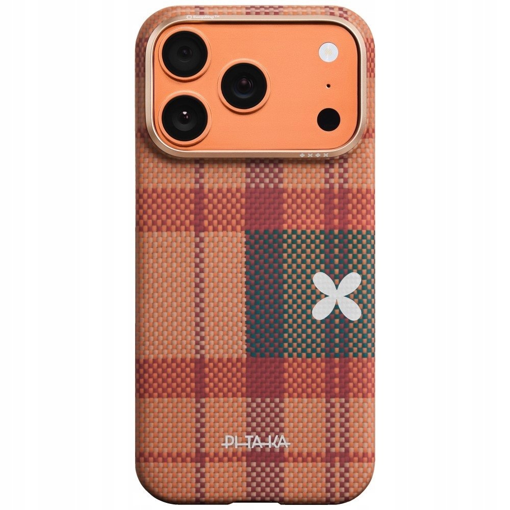 Pouzdro Pitaka Flora v Grid Edge pro iPhone 17 Pro cloud dusk