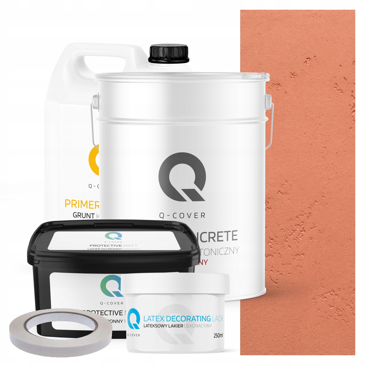 Vnitřní Architektonický Beton Set Pudrová Růžová F315 19kg Komplet 10m2