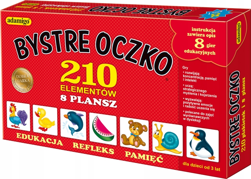 

Bystre Oczko Gra edukacyjna pamięciowa Adamigo