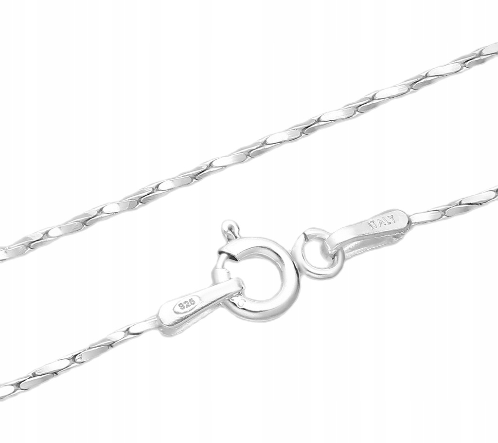 ŁAŃCUSZEK SREBRNY 925 NASZYJNIK DAMSKI MOCNA LINKA CARDANO DIAMENTOWANY 925 Rodzaj Rękodzieło Wyrób jubilerski