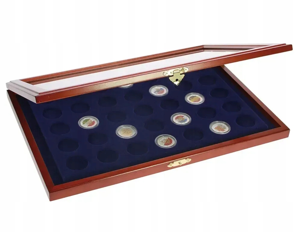 Mincovní vitrína Safe – 35 buněk X 32.5 mm – kulaté prohlubně