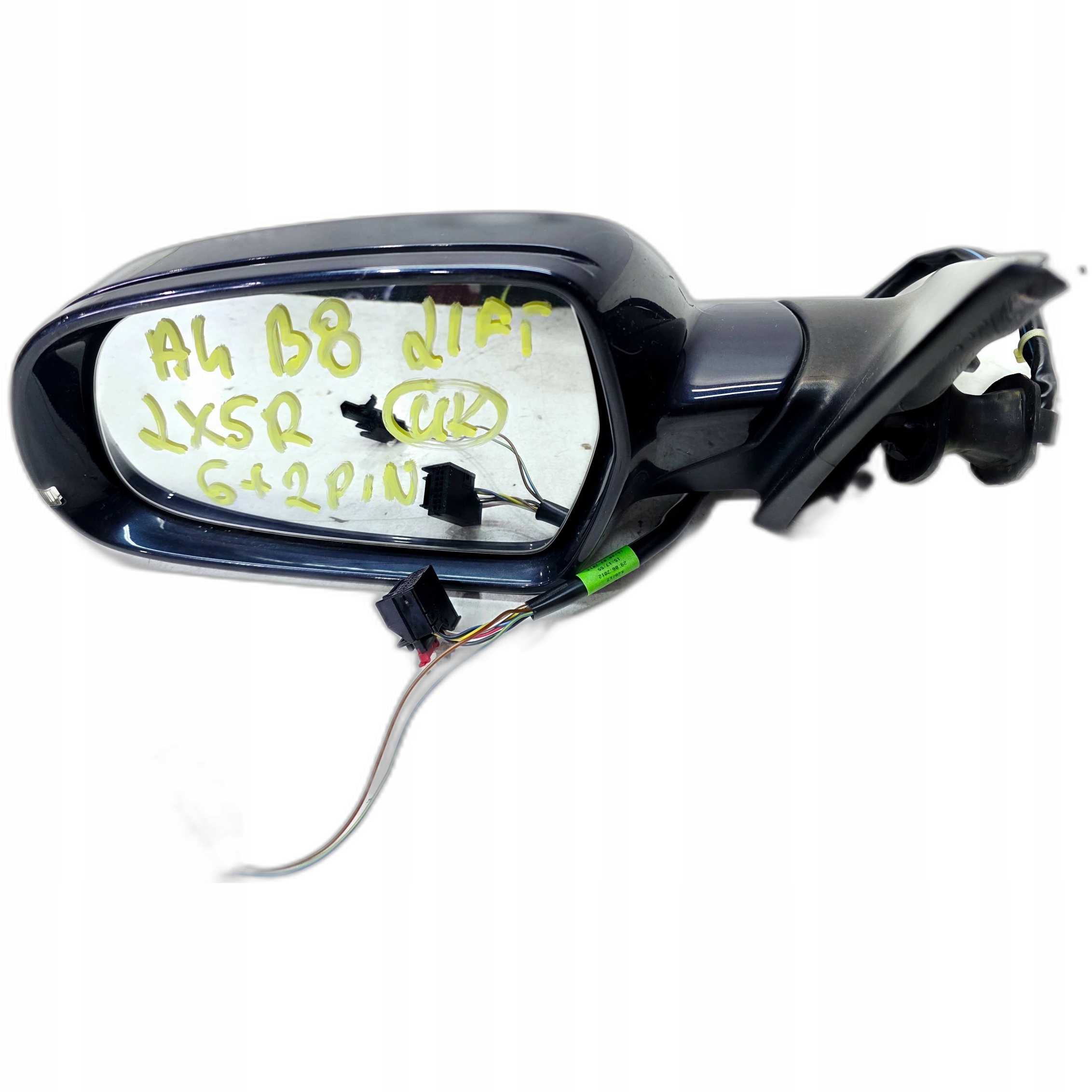 mirror exterior left AUDI A4 B8 LIFT LX5R 6+2 PIN UK