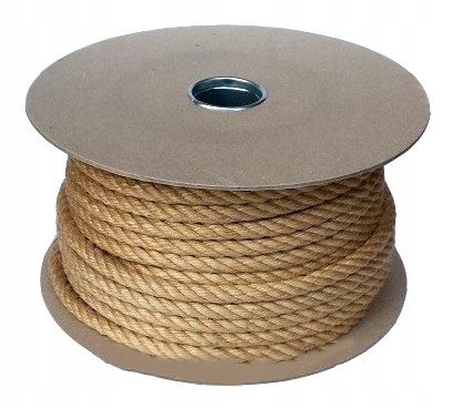 Levně Jutové lano 8 mm x 100 m. Silné, dekorativní, univerzální. Ruční práce!