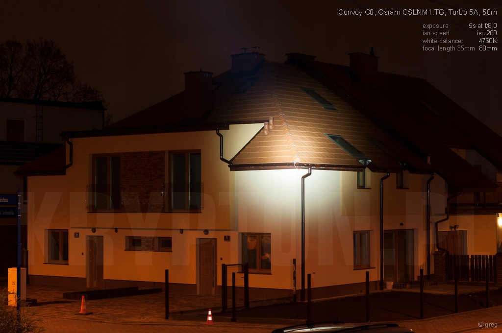 Latarka Convoy C8+ XP-L HI 1600lm szperacz Liczba trybów 4