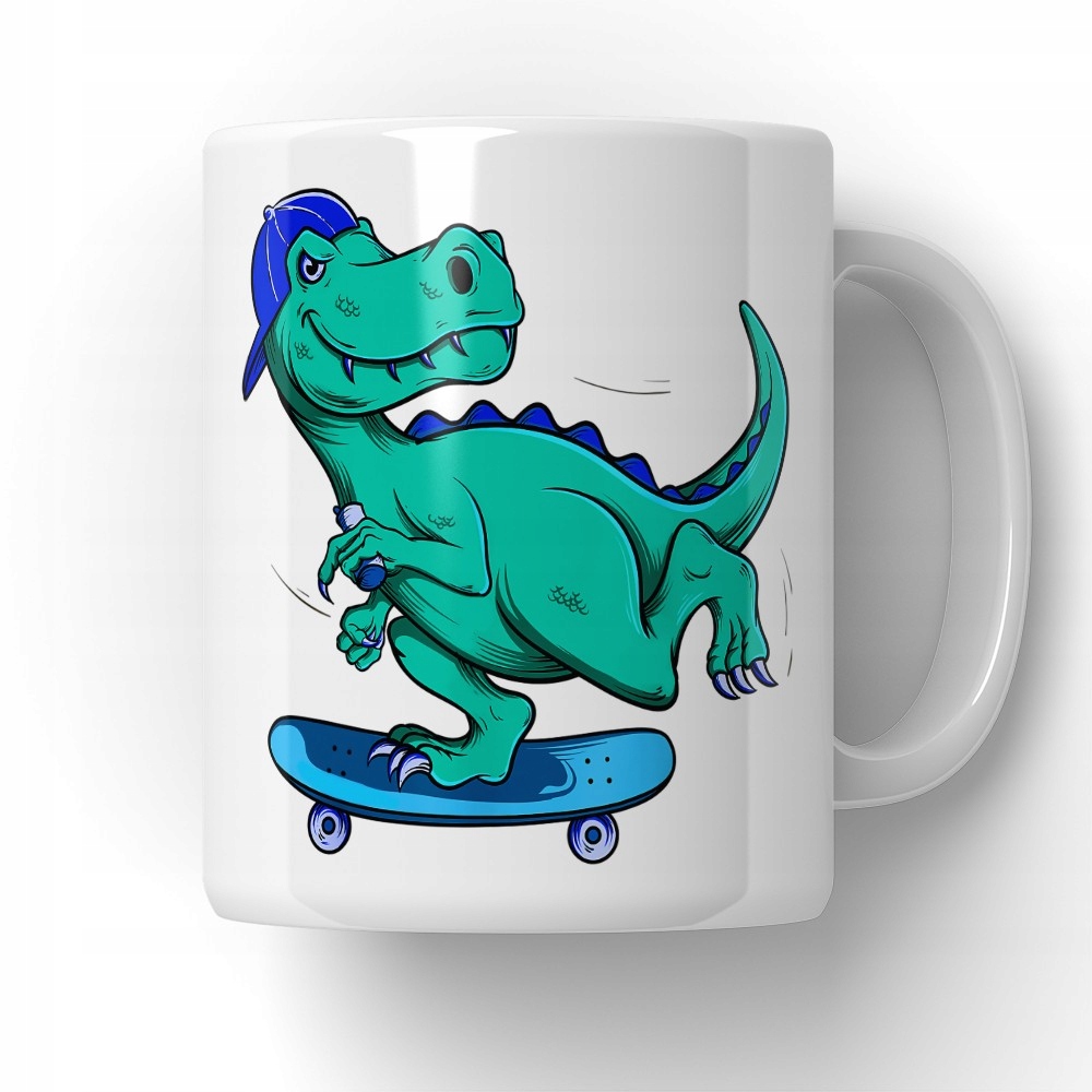 

Kubek Dinozaur Na Deskorolce