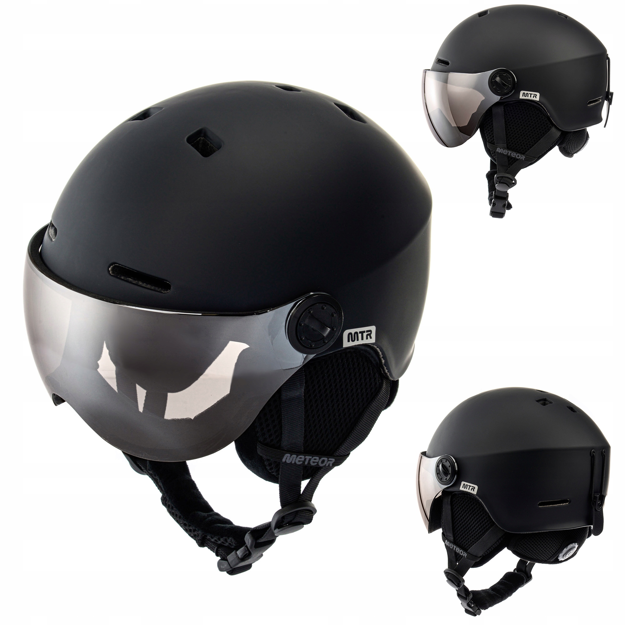 Lyžařská Přilba Snowboard Se Sklem Meteor Falven S 53-55 filtr S2 nastavitelný