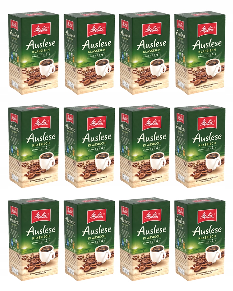 Levně Melitta Auslese Klassish Mletá káva Set 12 x 500g videokniha Bonus