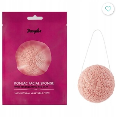 DOUGLAS GĄBKA KONJAC SPONGE Z CZERWONĄ GLINKĄ