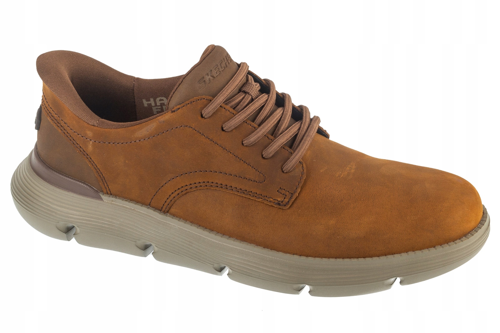 Skechers Slip-ins: Garza Duran [43] Pánské kožené polobotky, hnědá barva