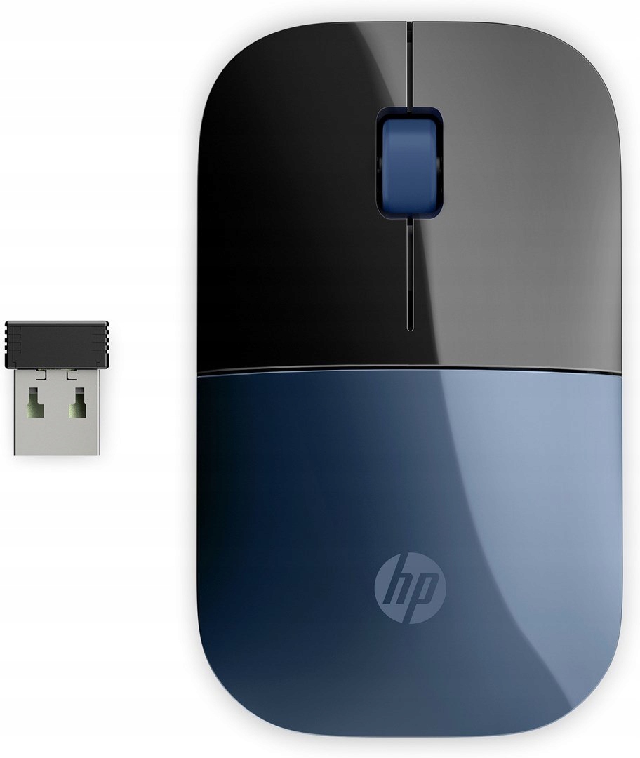 Mysz Hp Z3700 Wireless Mouse Lumiere Blue bezprzewodowa czarno-niebieska 7U