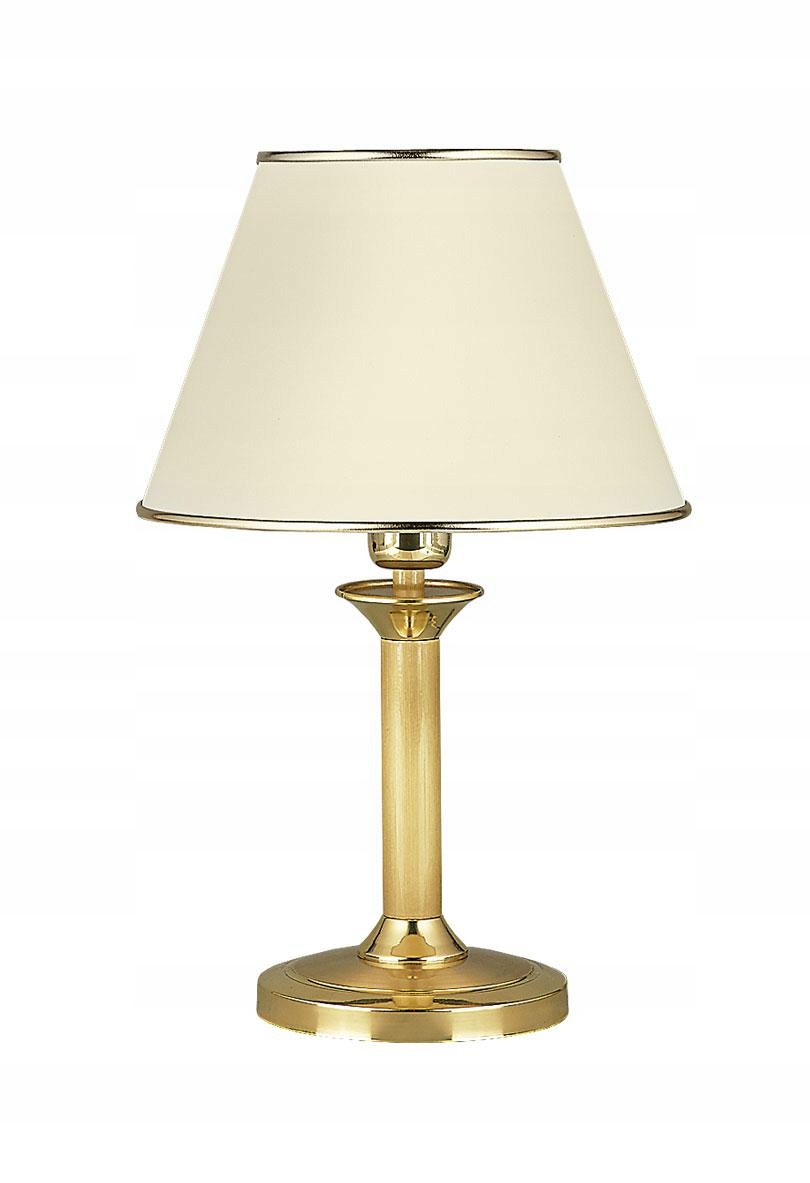 Nočná lampa Classic Zlatý Ecru Abažúr 1xE27 44 cm Stolová lampa do izby
