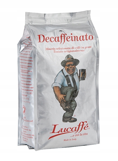 Levně Káva zrnková, bez kofeinu Lucaffe Decaffeinato