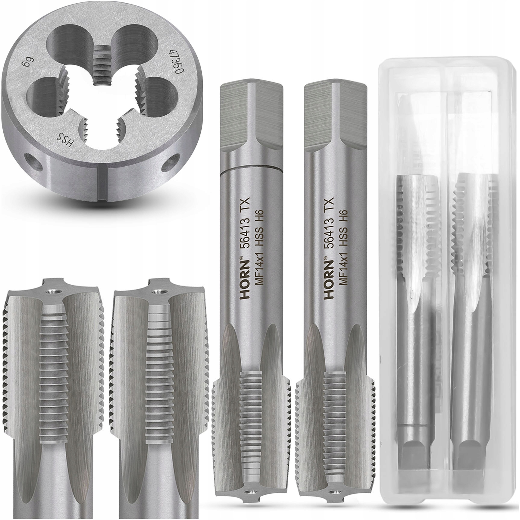 GWINTOWNIKI + NARZYNKA M14x1 ZESTAW HSS RĘCZNY