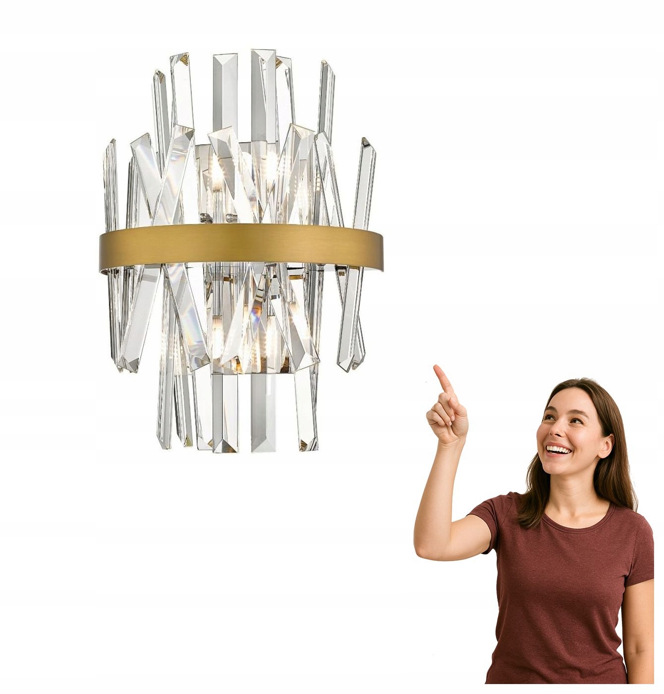 Nástenná lampa Constantinople W0567-02D-B57G Zuma Line