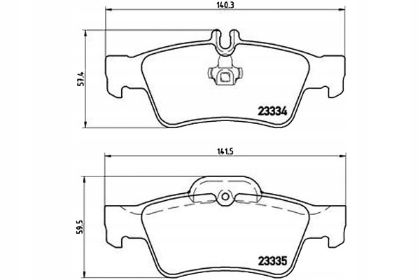 Brembo Brzdové Destičky Mercedes W211 E-klasa 02-09 Asistent řidiče #28