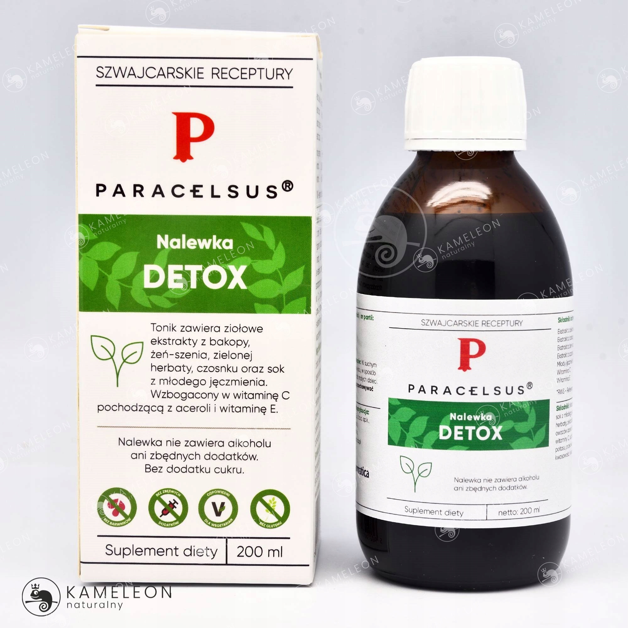 PARACELSUS ziołowa nalewka DETOX oczyszczanie 200 Nazwa paracelsus detox oczyszczanie płyn 200ml