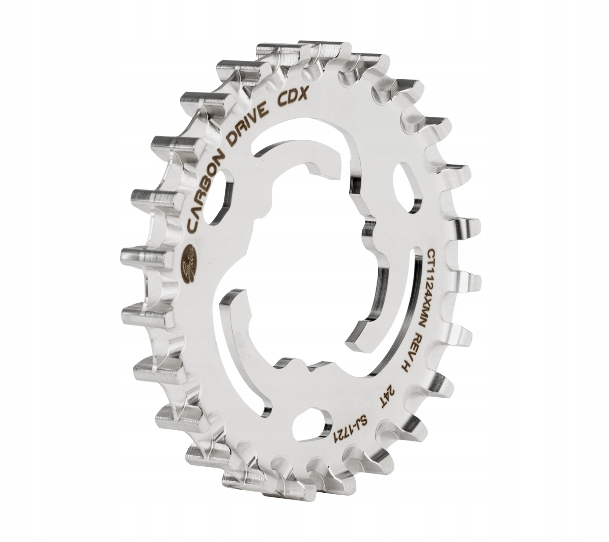 Zadní ozubené kolo řemene Gates CDX CenterTrack 24T Alfine/Nexus/Sturmey