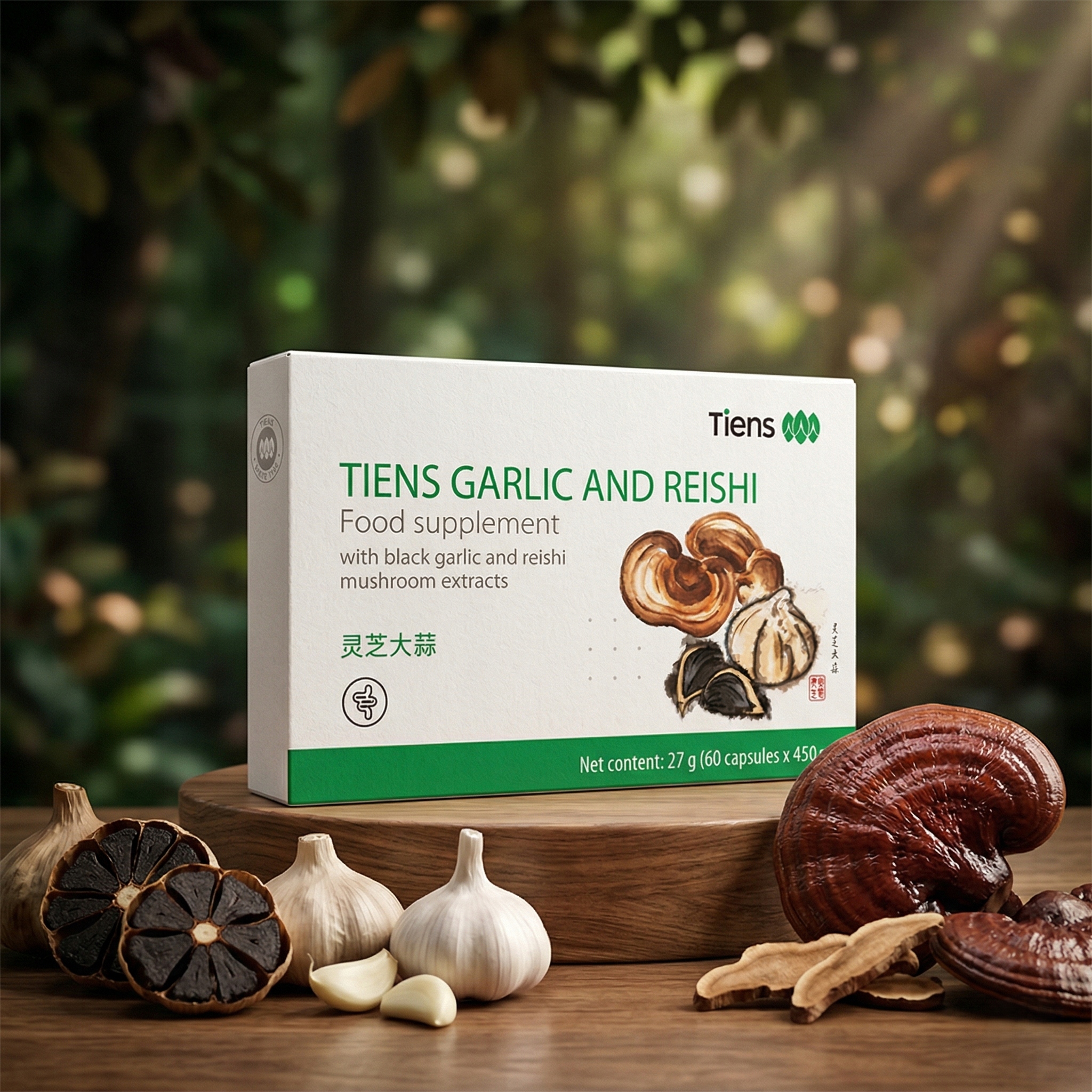 Suplement diety Tiens Garlic and Reishi (60 kapsułek)