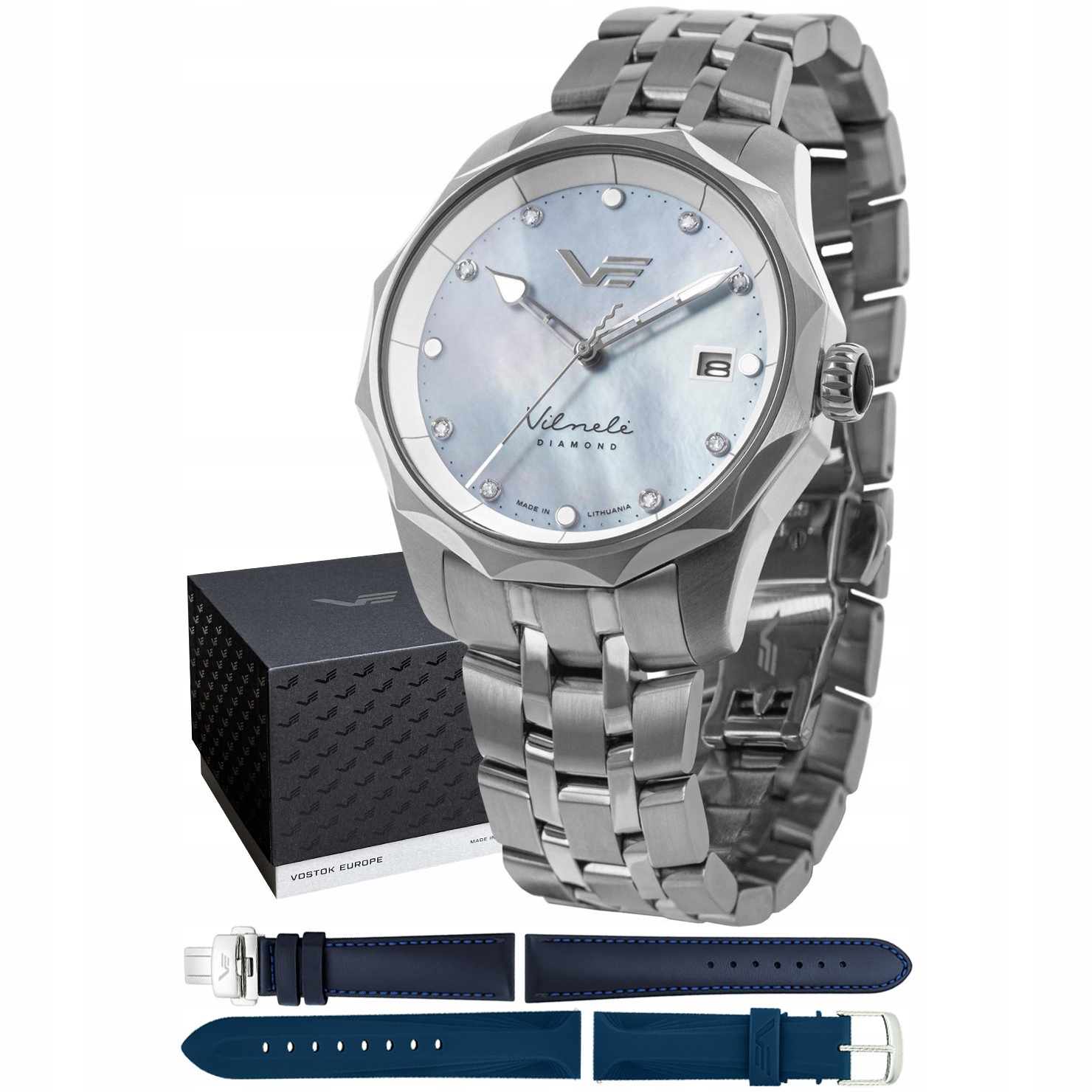 Dámské hodinky Vostok Europe VS42-125A755B stříbrné