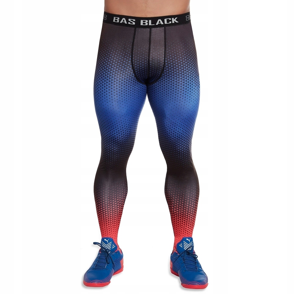 

Legginsy sportowe męskie Bas Black S Wielokolorowe