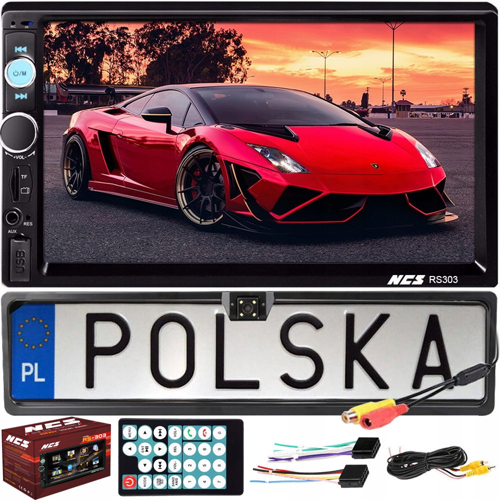 Autorádio Obrazovka 7' 2DIN Usb Kamera Sd Bt