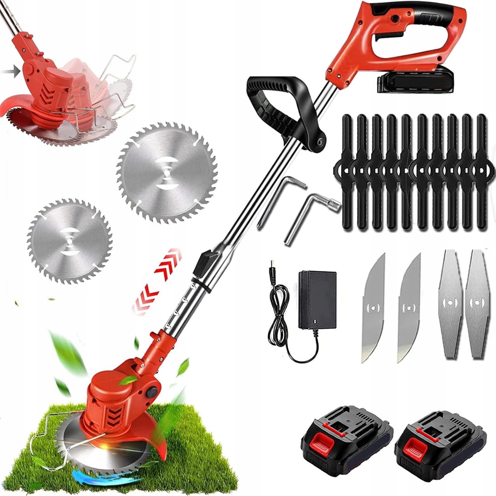 Kosa Akumulatorowa Wykaszarka Kosiarka Podkaszarka Ogrodowa 1500W 2XAKU