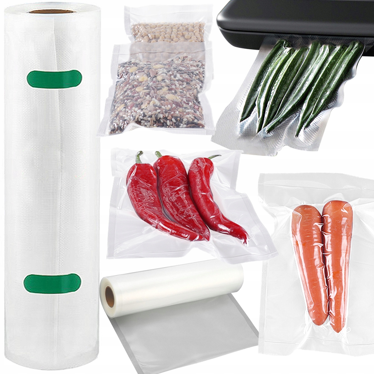 MOLETOWANA FOLIA DO ZGRZEWARKI PRÓŻNIOWEJ RĘKAW ROLKA 25cm 6m 25x600 cm