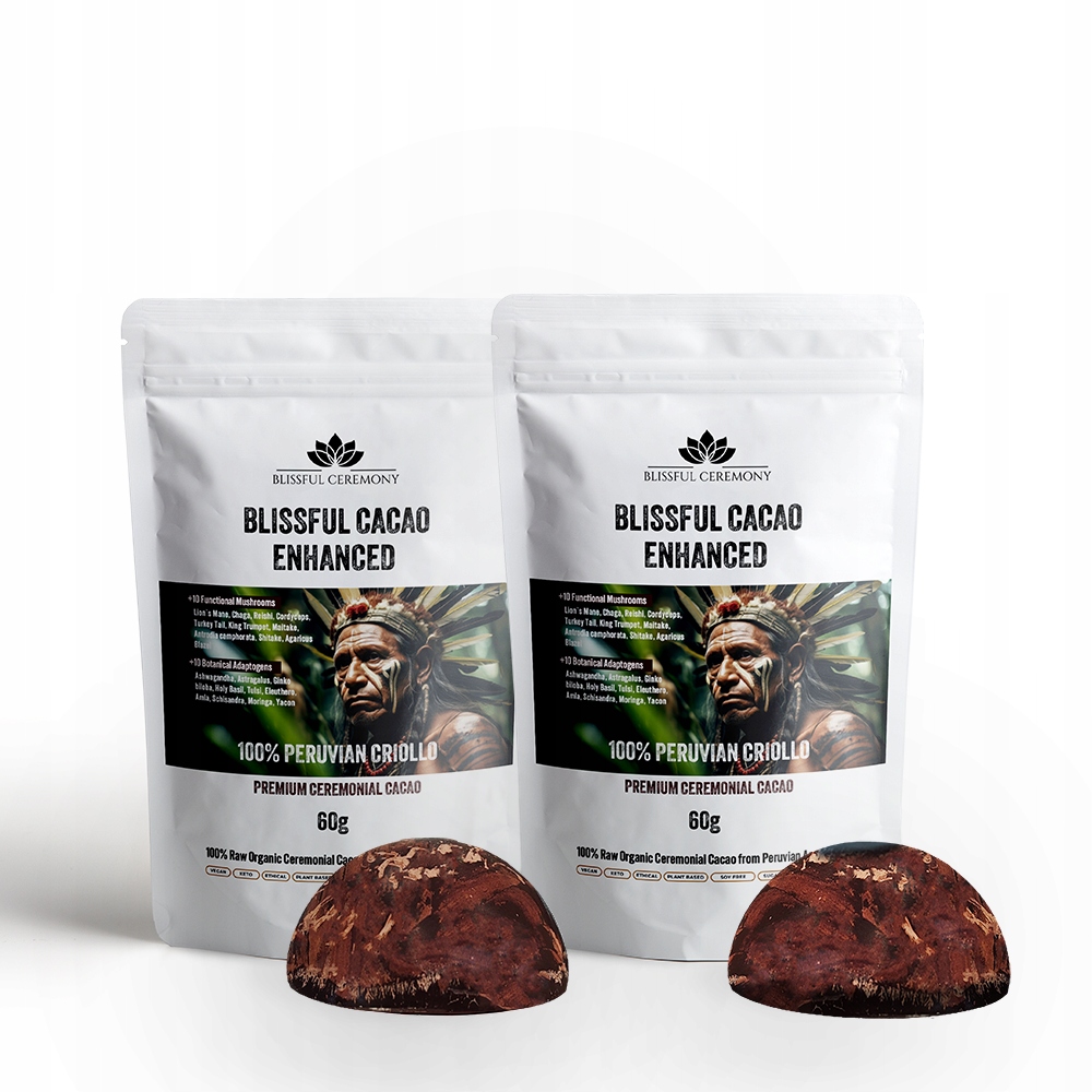 Levně Ekologické obřadní kakao Eko Criollo bez cukru 20 Adaptogenů 120 g