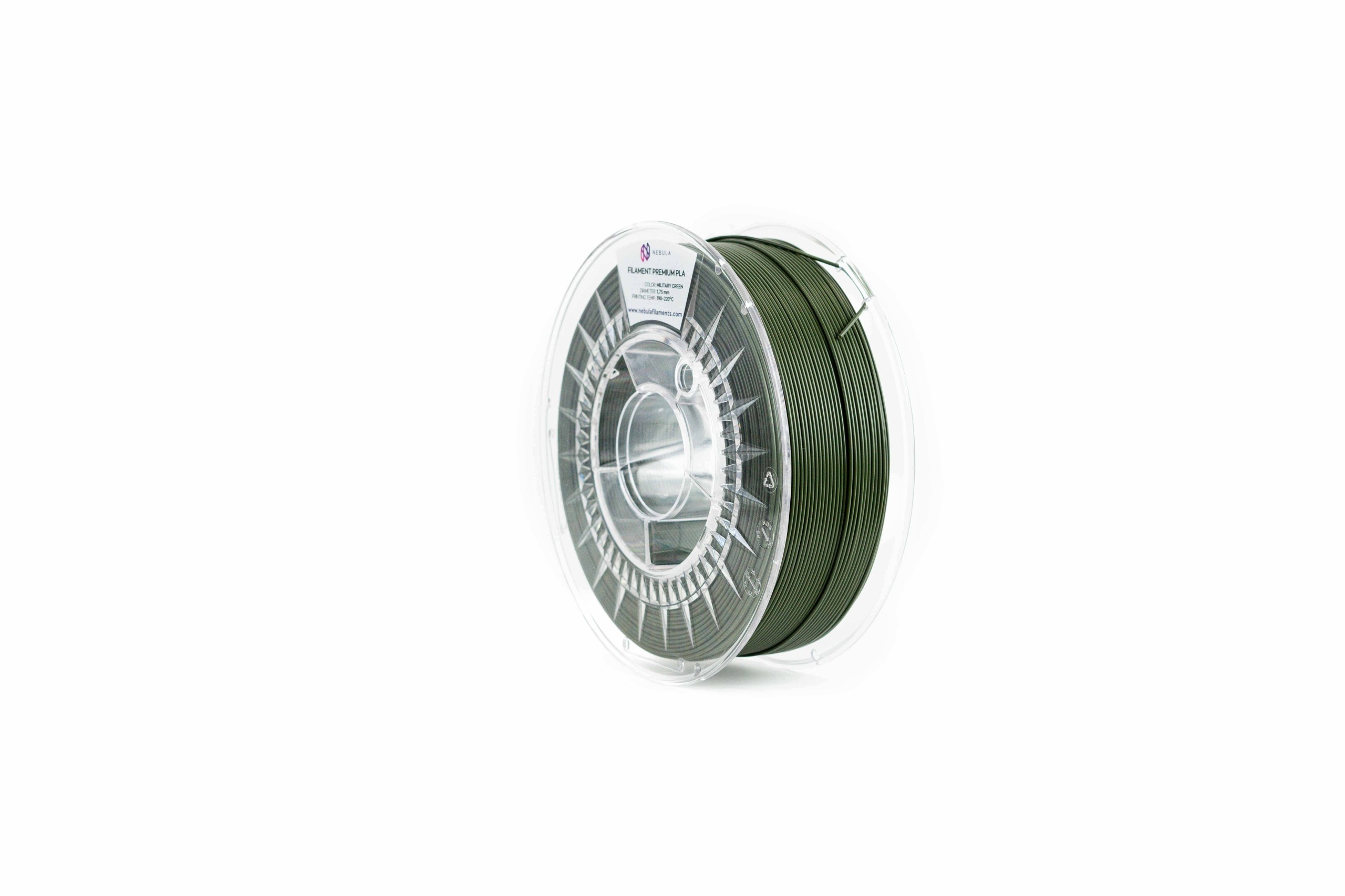 Pla filament Nebula 1.75mm Military Green 9 kg