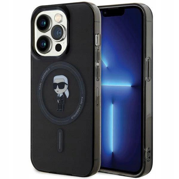 Pouzdro Karl Lagerfeld Iml Ikonik do Magsafe pro iPhone 15 Pro černé