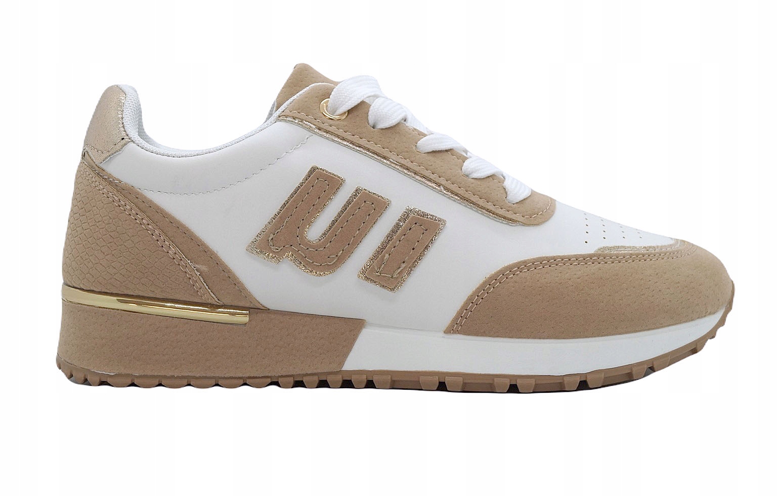 BUTY DAMSKIE ADIDASY BEŻ SNEAKERSY ZŁOTO KHAKI R38 Model TCYR-74 KHAKI