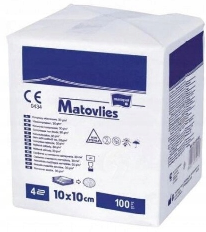 

Matopat Matovlies kompresy niejałowe 10x10cm x100