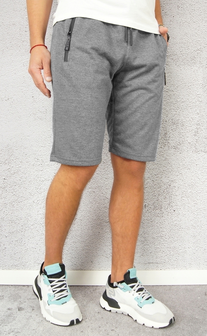 KRÓTKIE SPODENKI męskie DRESOWE z KIESZENIAMI na ZAMEK dresy szorty r. 4XL Marka Distribution4you