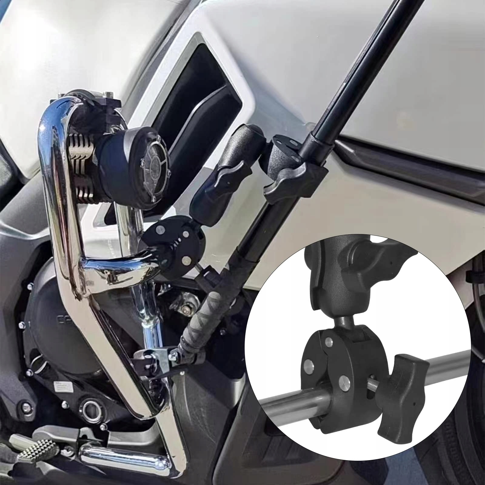 Mini Magic Arm Z Clamp Do Kamer Sportowych Motocykl Rower 360° ZIMOER — miniatura 6