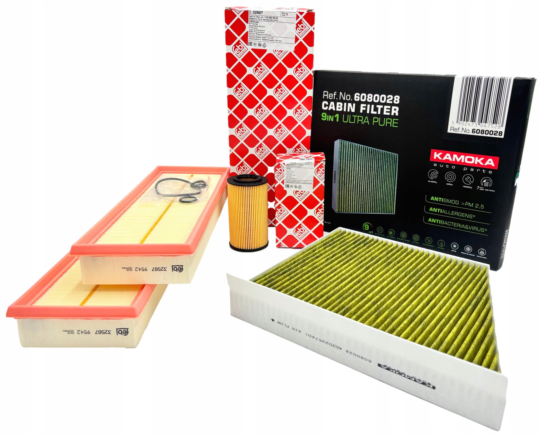 Febi Kamoka Sada Filtrů Mercedes E-klasa W211 02-05 2.6 E240 177KM