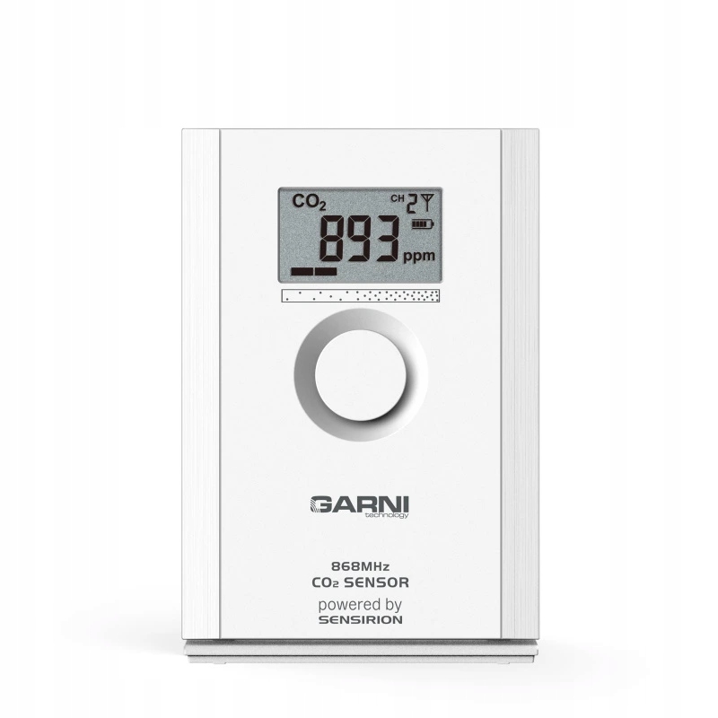 Vnitřní bezdrátové čidlo koncentrace CO2 Garni 102Q